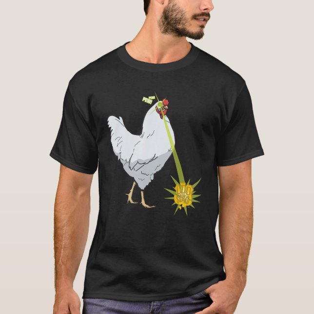 Odd Squad Laser Chicken Shirt 1 T Shirt (Framsida)
