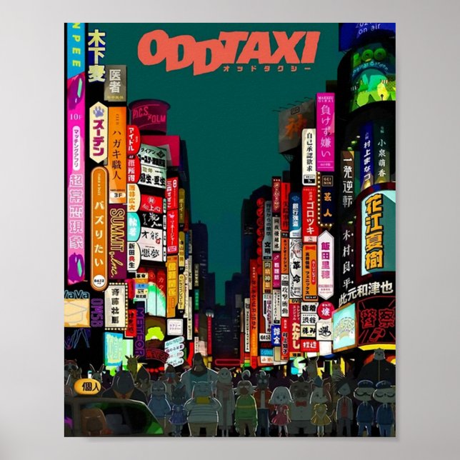 Odd Taxi Poster (Framsidan)