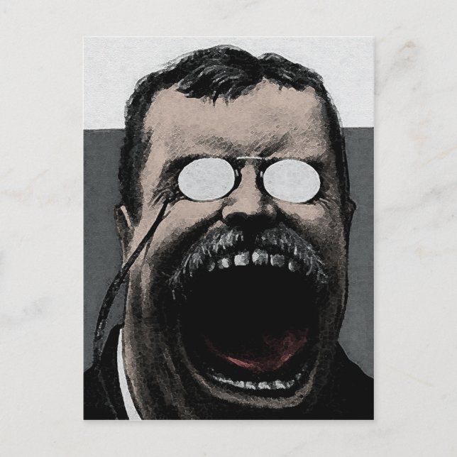 Odd Theodore Roosevelt Postcard Vykort (Framsida)