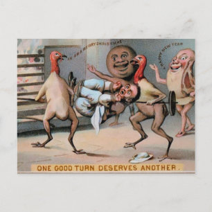 Odd Victorian Food-jul Vykort