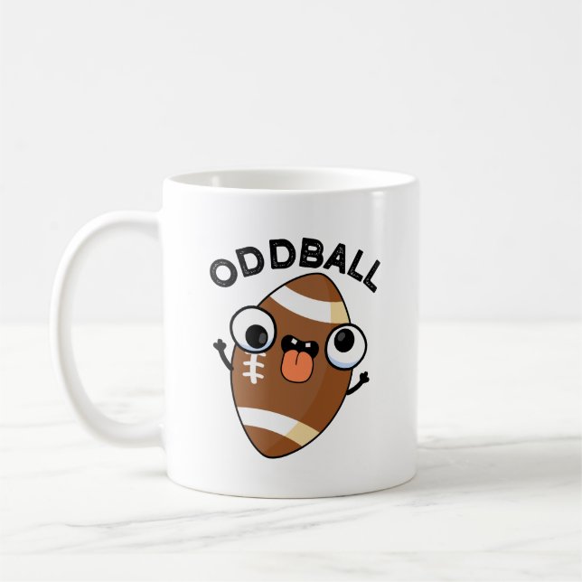 Oddball Funny Football Pun Kaffemugg (Vänster)