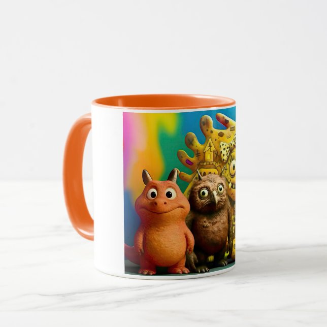 OddFriends Colorful Monster Mugg - Creepy Cute Cof (Framsida vänster)