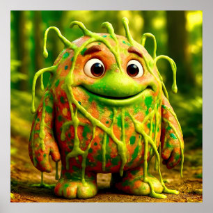 OddFriends - Gooey Grönt Monster Poster