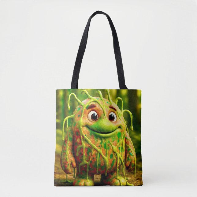 OddFriends Gooey Monster Tote Bag Tygkasse (Framsida)