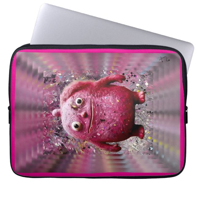 OddFriends - Rosa Whimsical Creating Poster Laptop Fodral (Framsidan)