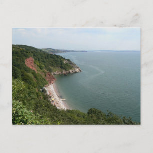Oddicombe fjärd, Torquay, England Vykort