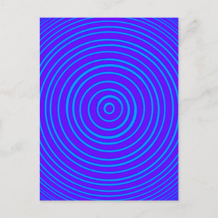 Oddishere Blue Lila Optical Illusion Vykort