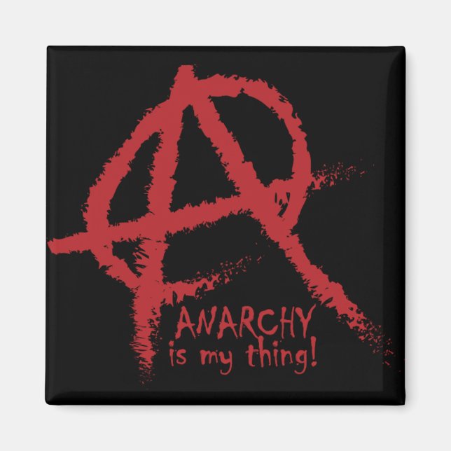 Oddities Anarchy är min Sak Magnet (Framsidan)