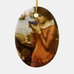 Öde av John William Waterhouse Julgransprydnad Keramik