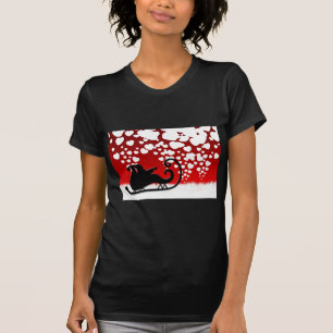 Öde för fred för vinter för Santa julSnowflake T-shirt
