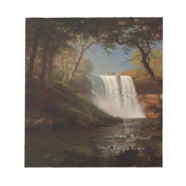 Öde för vattenfall för Albert Bierstadt målningsko Anteckningsblock (Framsida)