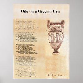 Ode på en grecian Urn Poster