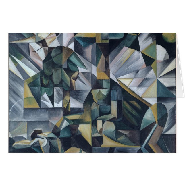 Öde (som är hängivet till min första fru), 1918 hälsningskort (Framsidan Horizontal)