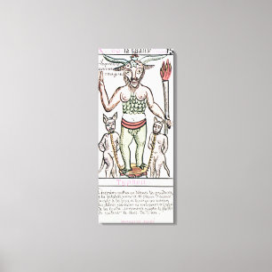 Öde tarotkort, fransk canvastryck