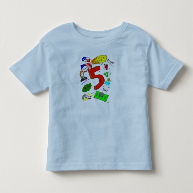 Ode till 5 Småbarn Ringer T-Shirt (Framsida)