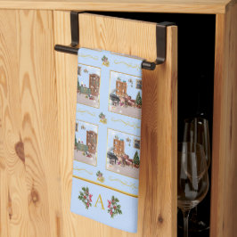 Ode till den blå bläckdegen för Nutcracker Kökshandduk