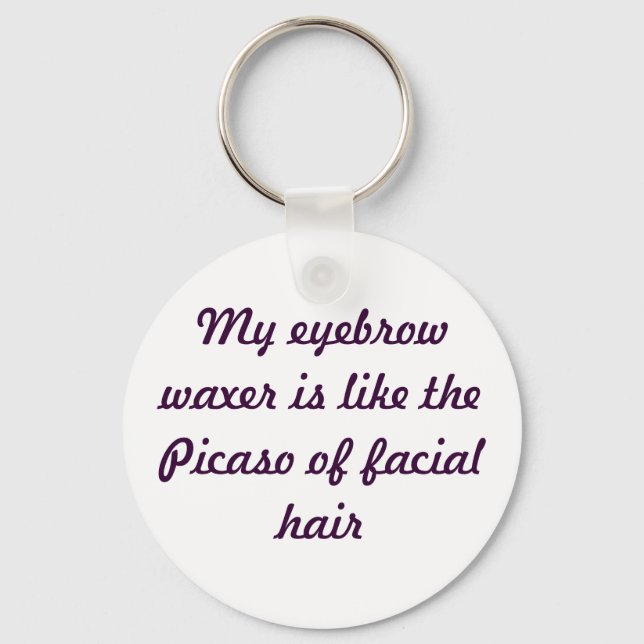 Ode till Eyebrow Waxer Dam Nyckelring (Framsida)