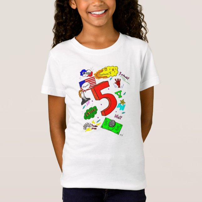Ode till Fem flickor Baby Doll T-Shirt (Framsida)