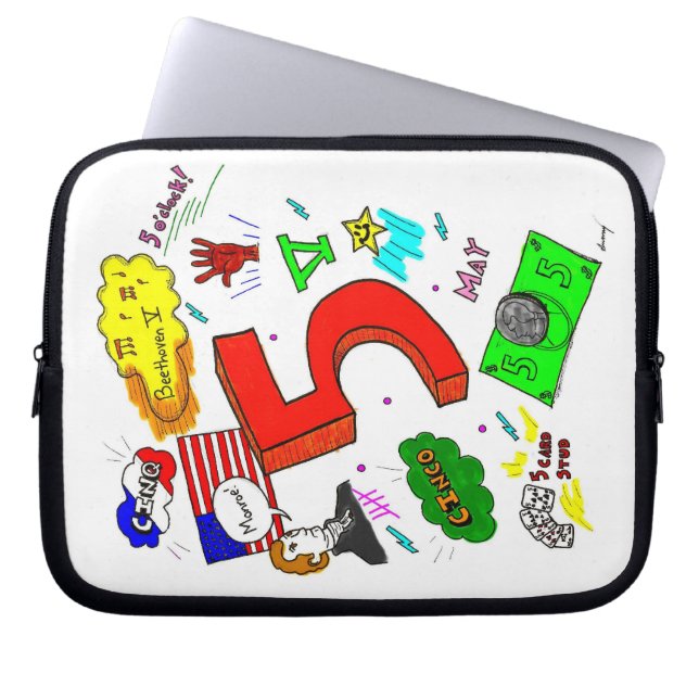 Ode till fem Laptop sleeve (Framsidan)