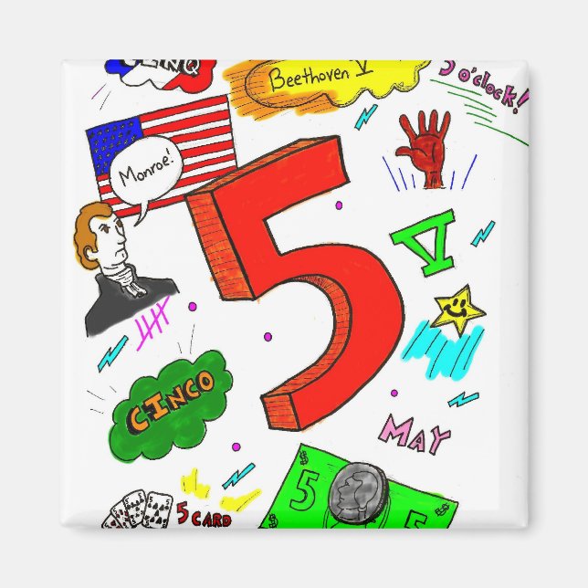 Ode till fem magnet (Framsidan)