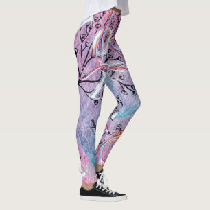 Ode till Kärlek Active Bära designad av Adiela Ako Leggings