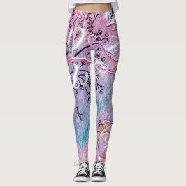 Ode till Kärlek Active Bära designad av Adiela Ako Leggings
