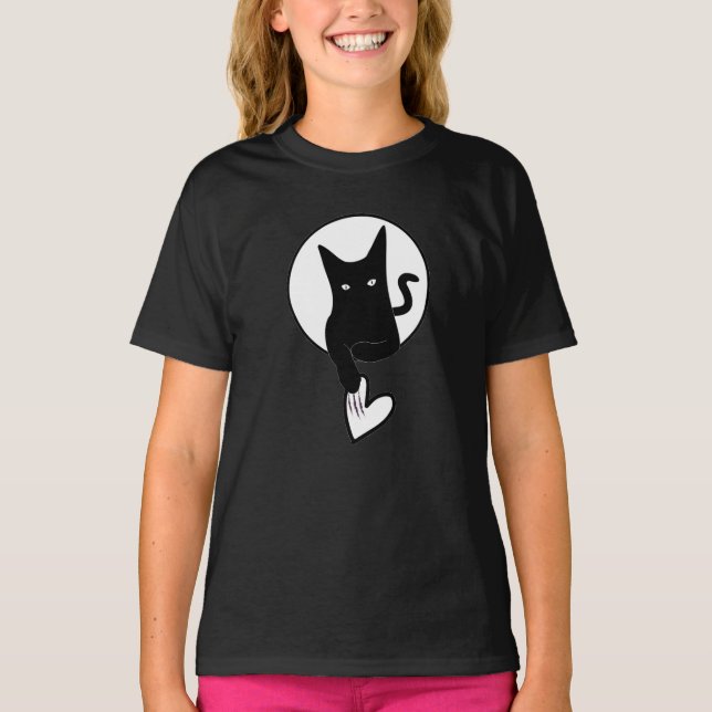 Ode till Kärlek Cat Barn T-Shirt av Poet Adiela Ak (Framsida)