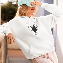 Ode till Kärlek Cat Hoodie av Poet Adiela Akoo T Shirt