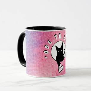 Ode till Kärlek Cat Mugg av Adiela Akoo