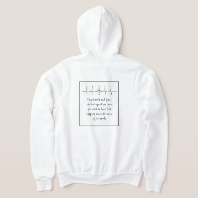 Ode till Kärlek Hoodie av Poet Adiela Akoo T Shirt (Laydown Baksida)