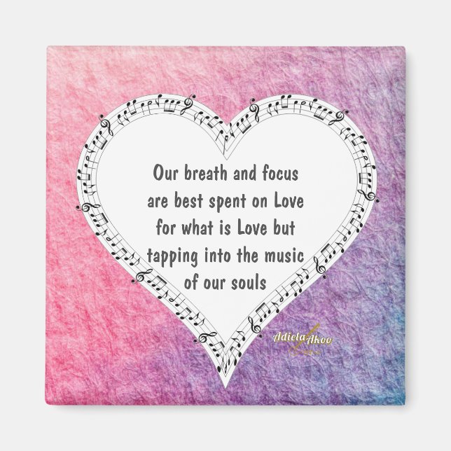 Ode till Kärlek Magnet av Poet Adiela Akoo (Framsidan)