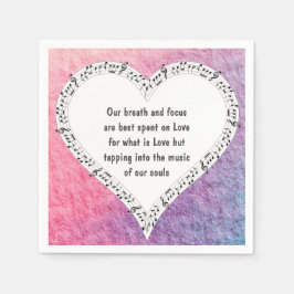 Ode till Kärlek Pappersservetter av Poeten Adiela 