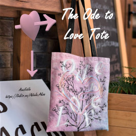Ode till Kärlek Tote Designad av Poet Adiela Akoo Tygkasse