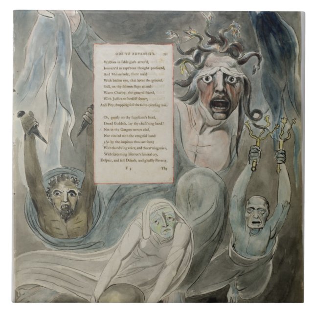 Ode till motgång, från "dikterna av Thomas grått, Kakelplatta (Framsidan)