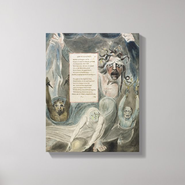 Ode till motgång, från "Thomas Gråtts Poems , Canvastryck (Framsida)