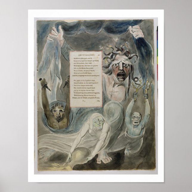 Ode till motgång, från "Thomas Gråtts Poems , Poster (Framsidan)