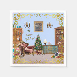 Ode till Nutcracker Ballet Blue Pappersservett