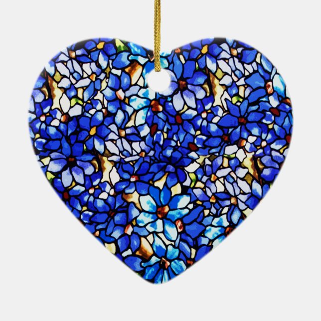 Ode till Tiffany Clematis Julgransprydnad Keramik (Baksidan)