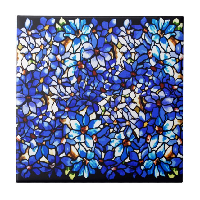 Ode till Tiffany Clematis Kakelplatta (Framsidan)