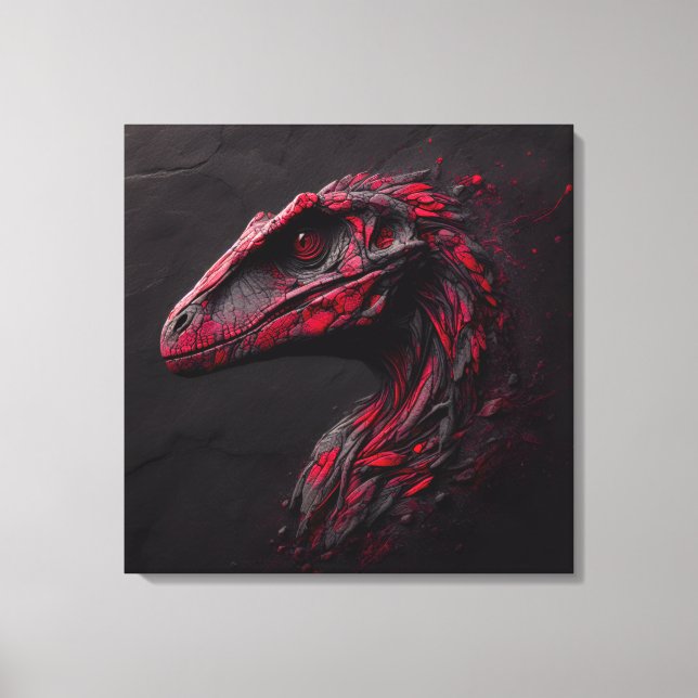 Ode to the Prehistorisk - The Genius of the AI Canvastryck (Framsida)