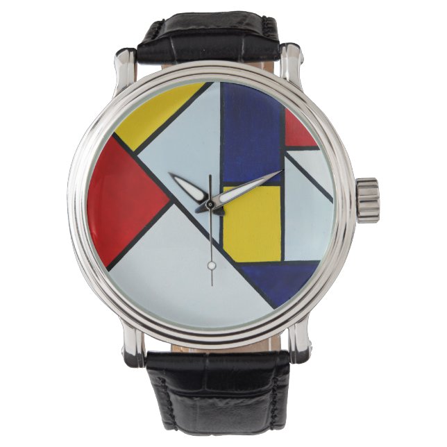 Ode to the Stijl Piet Mondriaan Armbandsur (Framsida)