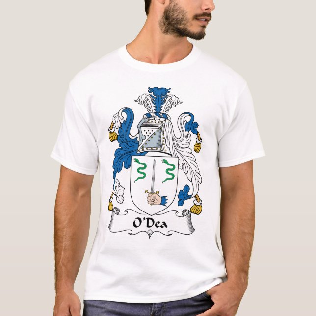 O'Dea eller Day Family Crest T Shirt (Framsida)