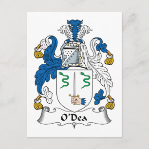O'Dea eller Day Family Crest Vykort