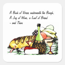 odefinierad fyrkantigt klistermärke