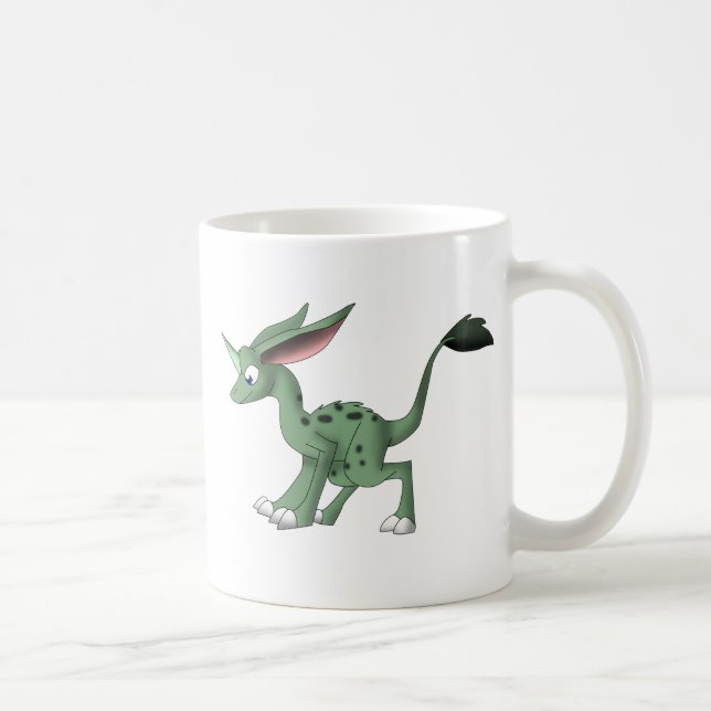 Odefinierad varelse med Unicornhornen Kaffemugg (Höger)