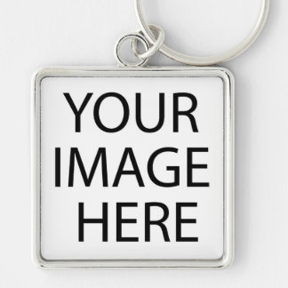 odefinierat fyrkantig silverfärgad nyckelring