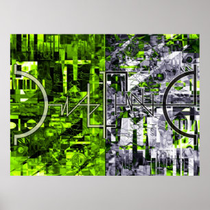 Odefinierbart Illustration Collage 3 Poster