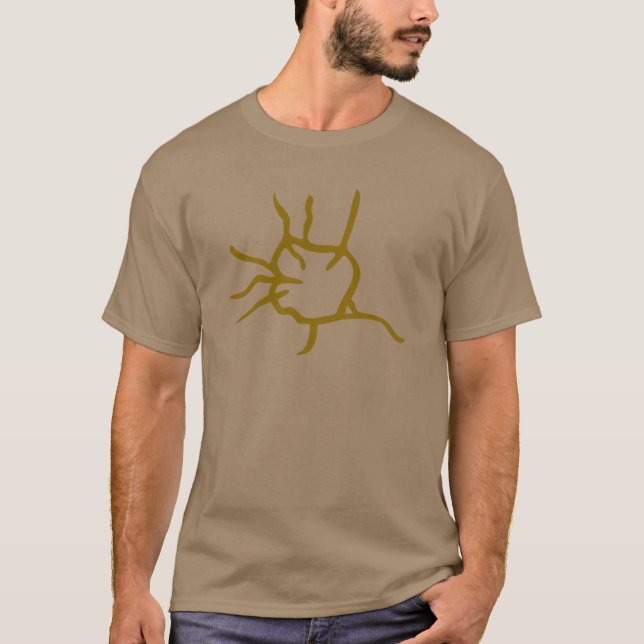 Odegra brun utslagsplats tee (Framsida)