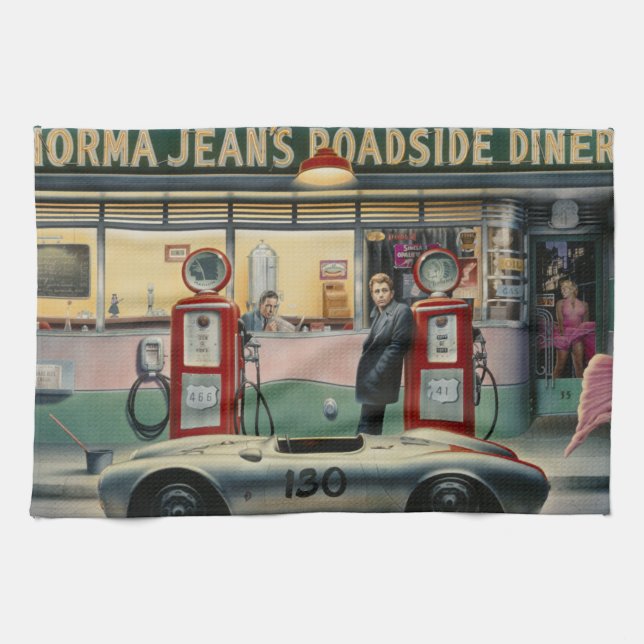 Ödehuvudväg 2 kökshandduk (Horisontell)