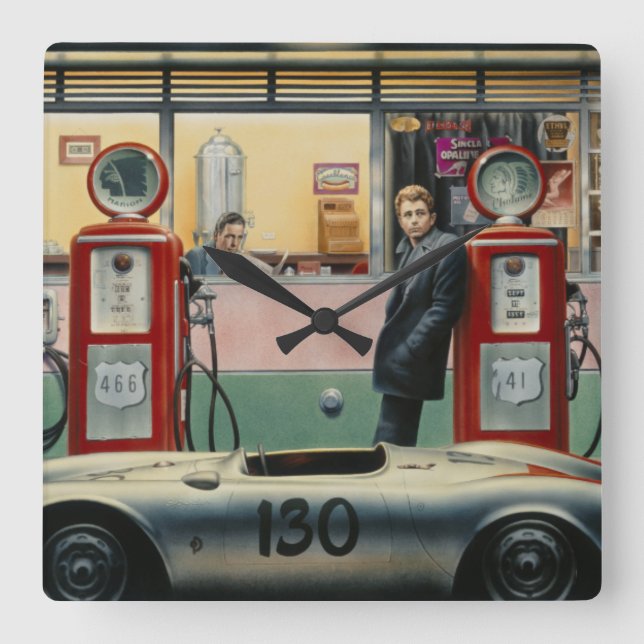 Ödehuvudväg Fyrkantig Klocka (Framsida)